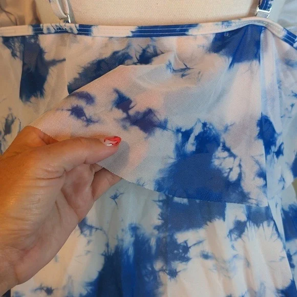 TIE DYE SHEIN TWO-PIECE TANKINI SWIM DRESS 4XL - Picture 8 of 16